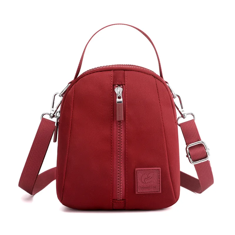 

2022 New Fashion Korean Style Shoulder Bag All-match Messenger Mobile Phone Bag Simple Nylon Waterproof Women's Messenger Bag