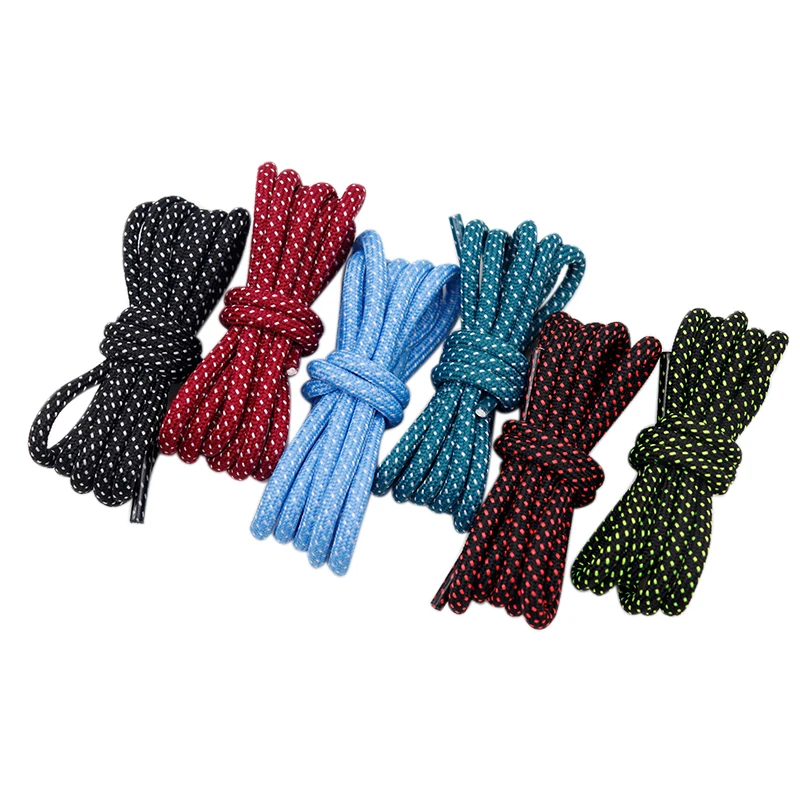 

5 Colors Round Single Twill Two-tone Laces for Sneakers Martin Boots Mountain Boots Two-tone Solid Durable High Quality Laces
