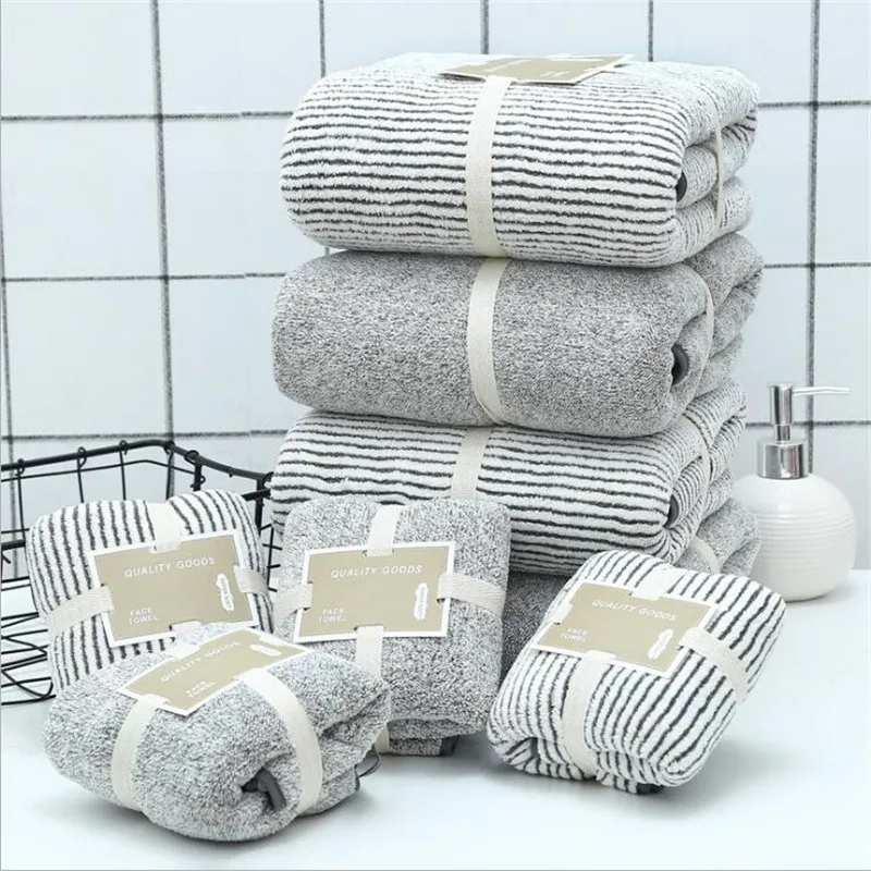 

Coral Bath Bamboo 70x140cm For Velvet Bamboo Towel Household Adult Sets Bathroom Towel Absorbent Charcoal Soft Fiber Carbon