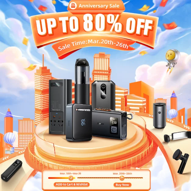 

Юбилейная распродажа BASEUS 2023 с 20 по 26 марта до 80% скидка