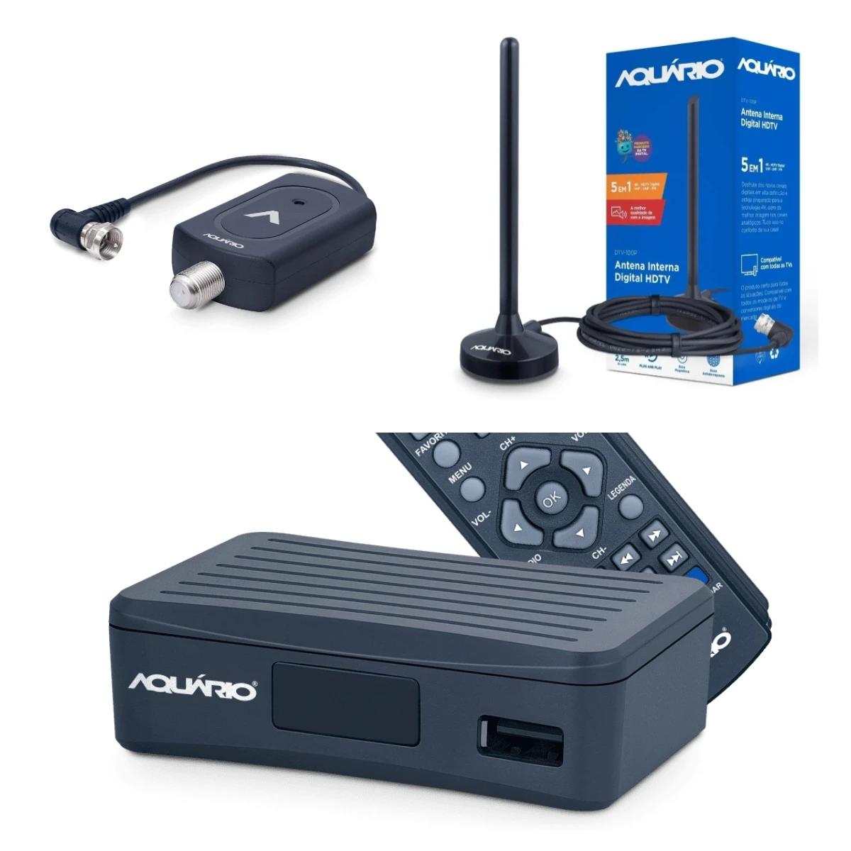 

Dtv9000 Digital Converter Kit + Antenna Dt100P + Amplifier