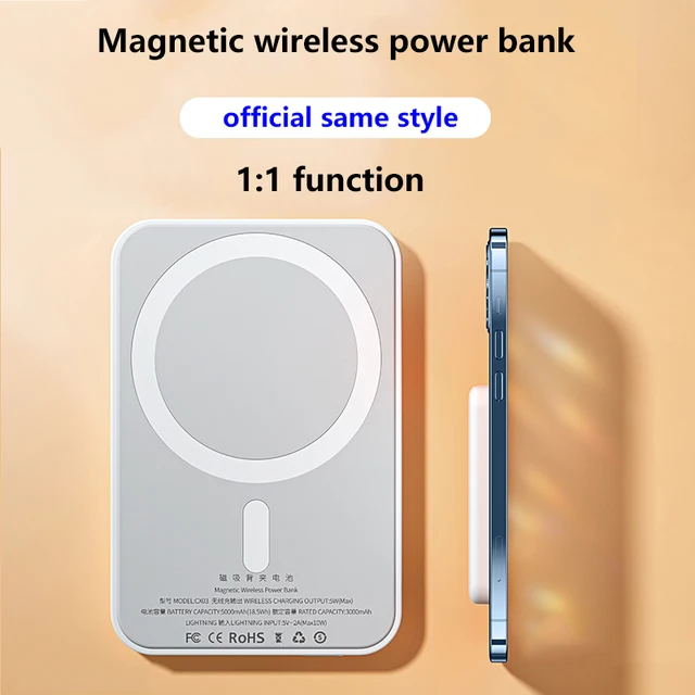 10000mAh Macsafe Powerbank Magnetic Wireless Power Bank Mobile Phone External Portable Battery For iphone 13 12 Pro Max Charger 1