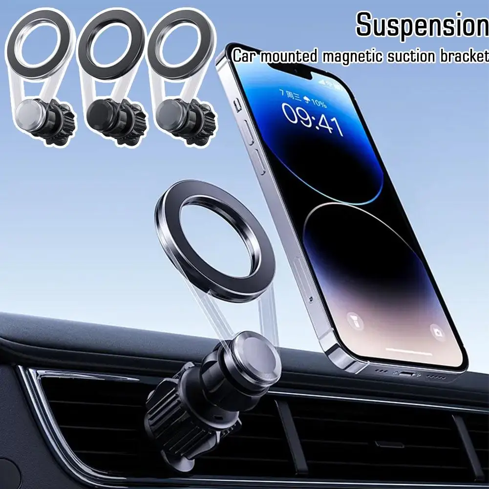 

Автомобильный магнитный держатель для телефона, подставка, магнитное автомобильное крепление, поддержка GPS, мобильный кронштейн в автомобиле для Macsafe IPhone 14 13 12 11 Samsung Y0R0