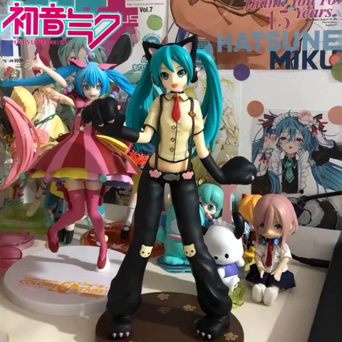 Официальный в наличии Sega Spm Hatsune Miku Project Diva Cat Версия Фигурка Призовая модель Коллекционный подарок для фанатов и коллекционеров
