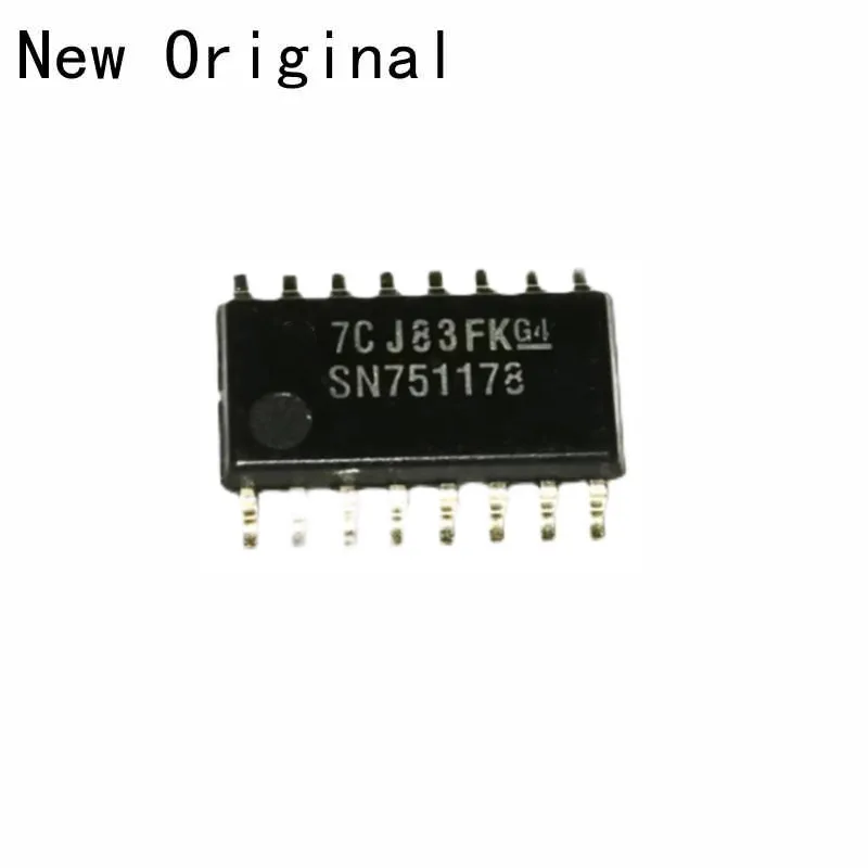 

SN751178NSR SOP16 5.2MM New and Original DUAL DIFFERENTIAL DRIVERS AND RECEIVERS