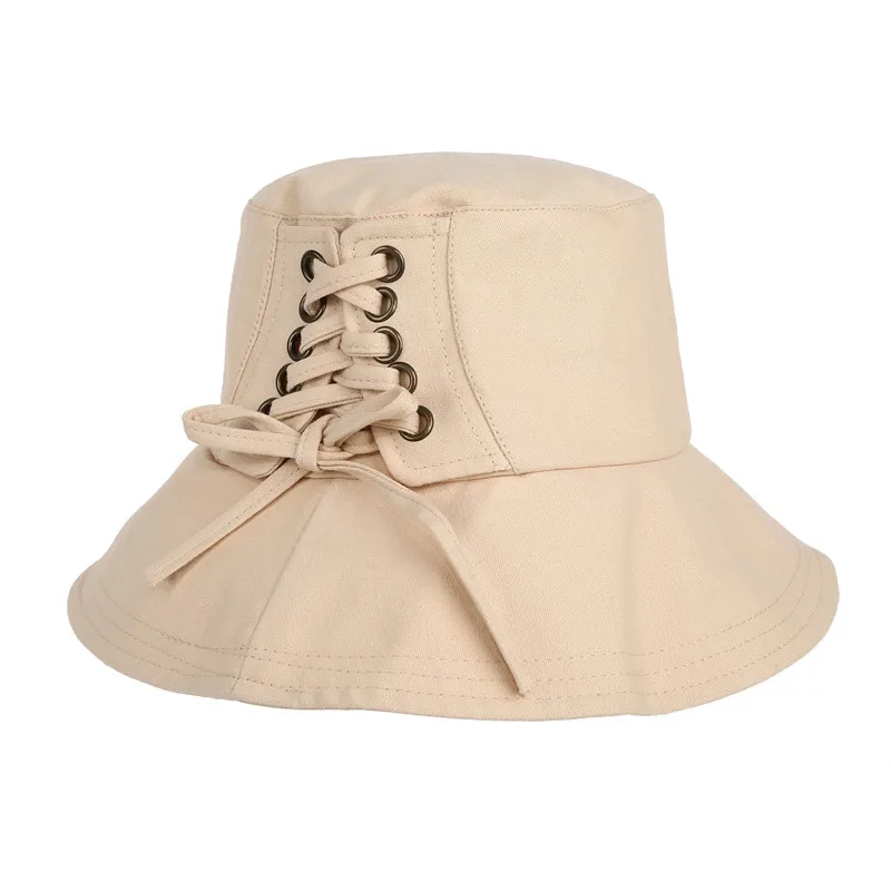 

Summer Wide Brim Checked Bucket Hat for Women Girls Flodable Sun Beach Fisherman Cap Cotton Ladies Spring Outdoor Visor Hat