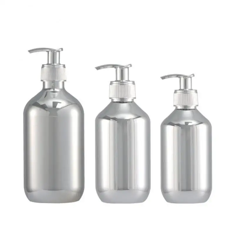

300ml/500ml Hand Soap Dispensers Gold Chrome Plastic Liquid Soap Refillable Bottles Bathroom Shampoo Shower Gel Liquid Container