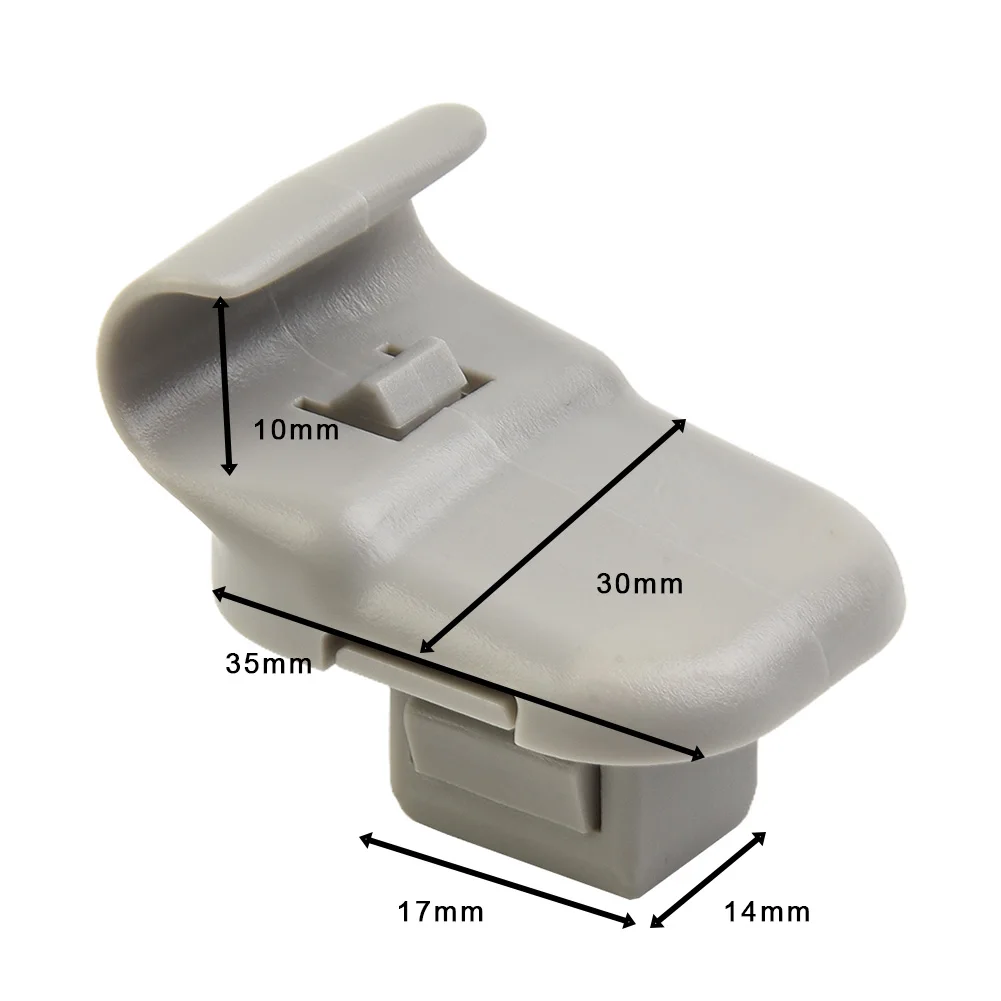 

2pcs Car Grey Sun Visor Hook Clips For Mazda 3/5/6 CX-7/CX-9/RX-8 MPV Sun Visor Clips Holder Hook Bracket Hanger LC6269261B77