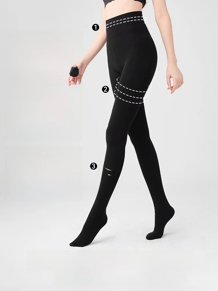 Черные леггинсы Kefei женские осенние и зимние утолщенные черные шелковые на