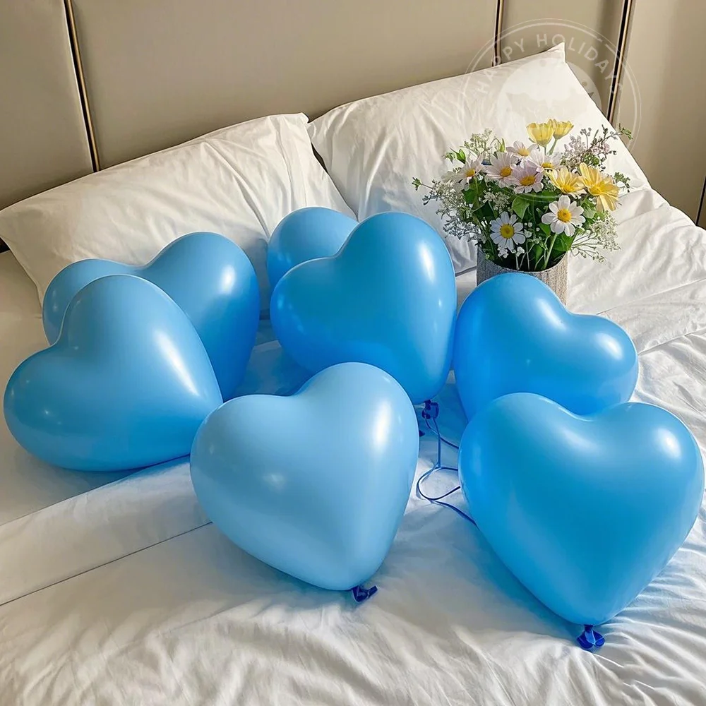 

JIMITU сердечные воздушные шары 10 дюймов, белые, розовые, красные