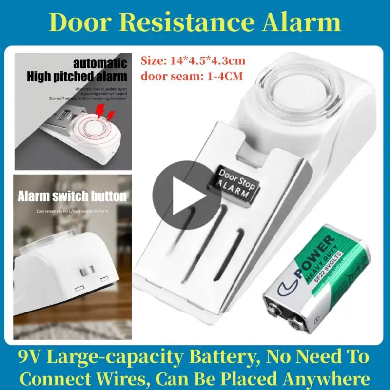 

Система безопасности для путешествий, беспроводная, в форме клина, металлическая, офисная, домашняя, дверная сигнализация с вибрацией, дверная сигнализация