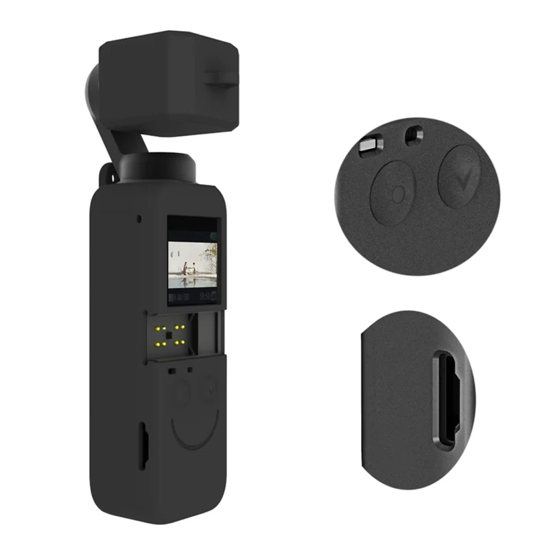 

Силиконовый защитный чехол с ремешком от потери для Osmo Pocket 2, защитный чехол для DJI OSMO Pocket 2