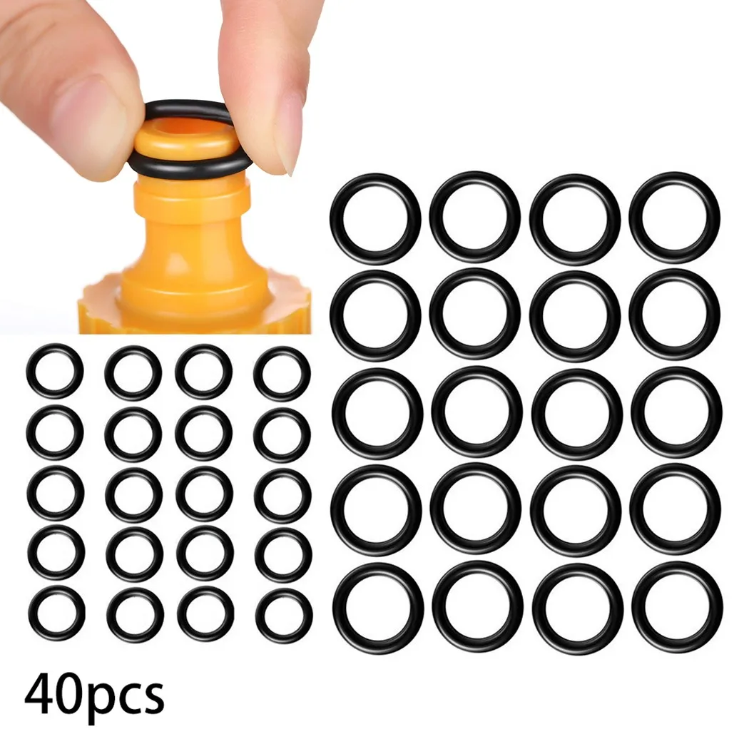 40Pcs/Set O-Rings 1/4 M22 + 3/8 O-Rings High Pressure Seal For Pressure Washer Hose Quick Disconnect Garden Watering Accessories