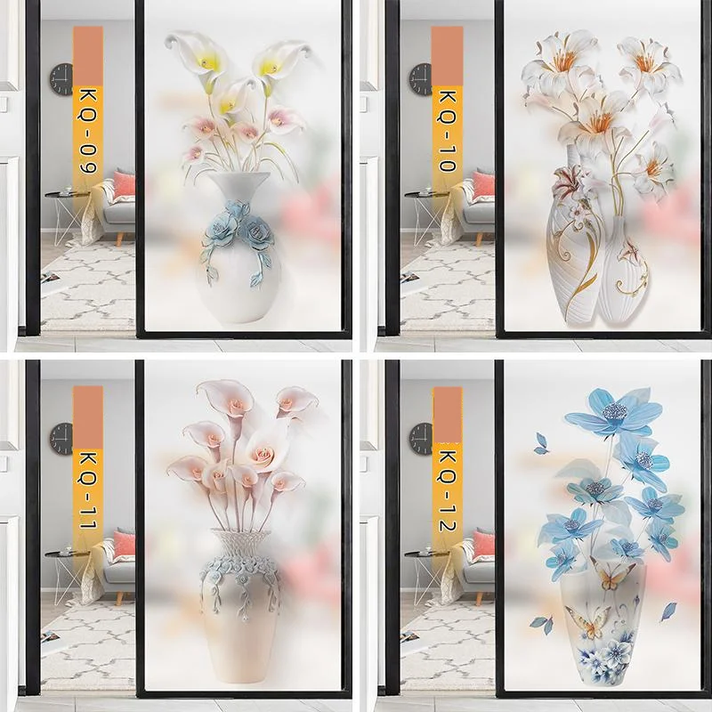 

Electrostatic Frosted Balcony Sliding Door Sticker Anti Peeping Window Paper Glass Film Transparent Bathroom Simple Window