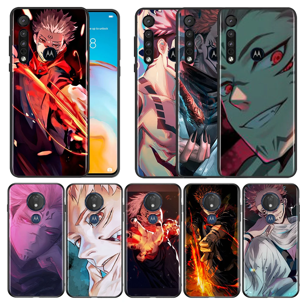 

Sukuna Jujutsu Kaisen Anime for Motorola G9 E7 G G8 E6 Plus Play Power Lite Edge 5G One Fusion Hyper Stylus Black Phone Case