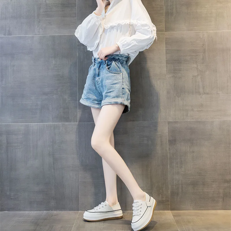 Sneakers Women's Platform Genuine Leather2023spring New Product Versatile Casual Sportsboard Shoeswomen's Flat Small White Shoes