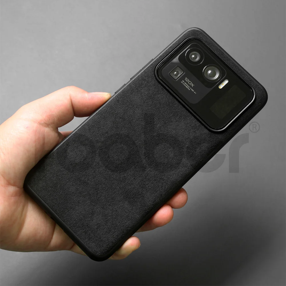 ALCANTARA Case for Xiaomi Mi 11 Ultra 5G Luxury Supercar Interior Same Artificial Leather Business Phone Cover