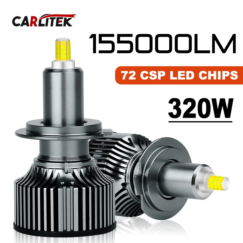 

320W 155000LM H7 H11 LED CANBUS H1 H3 360 LED Car Headlights Bulbs H8 H9 9005 HB3 9006 HB4 9012 HIR2 High Power Turbo Lamp 6000K