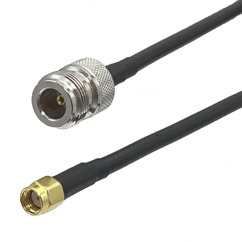 

1Pcs RG58 N Female Jack to RP-SMA Male Jack Connector RF Coaxial Jumper Pigtail Cable For Radio Antenna 6inch~50M