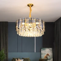 postmodernism light luxury chandeliers designer transparent crystal lamp master bedroom room restaurant hanging light fixture