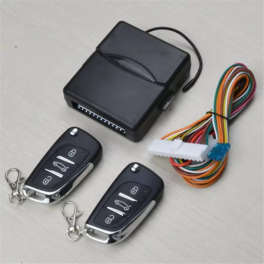 

2022 Universal Car Auto Keyless Entry System Button Start Stop LED Keychain Central Kit Door Lock with Remote Control