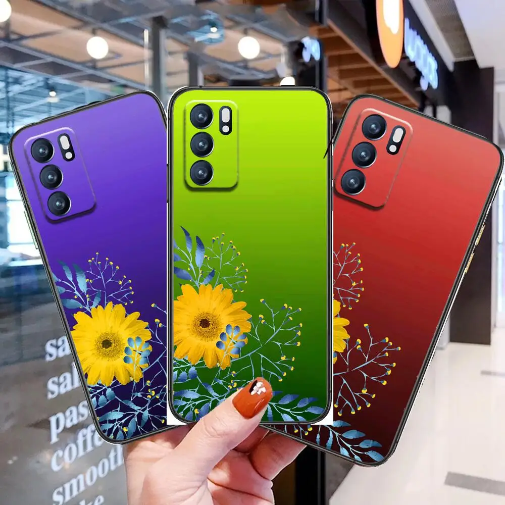 

Flowers- For Realme C3 Case Soft Silicon Back cover OPPO Realme C3 RMX2020 Coque Capa Funda find x3 pro C21 8 Pro a91