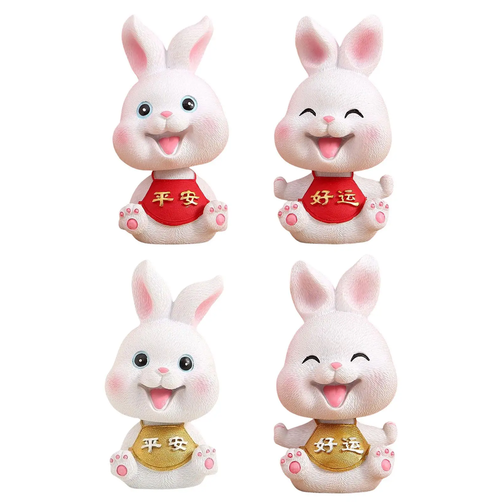 

Китайская статуя кролика, маленькая Статуэтка кролика для украшения микро-ландшафта вечеринки