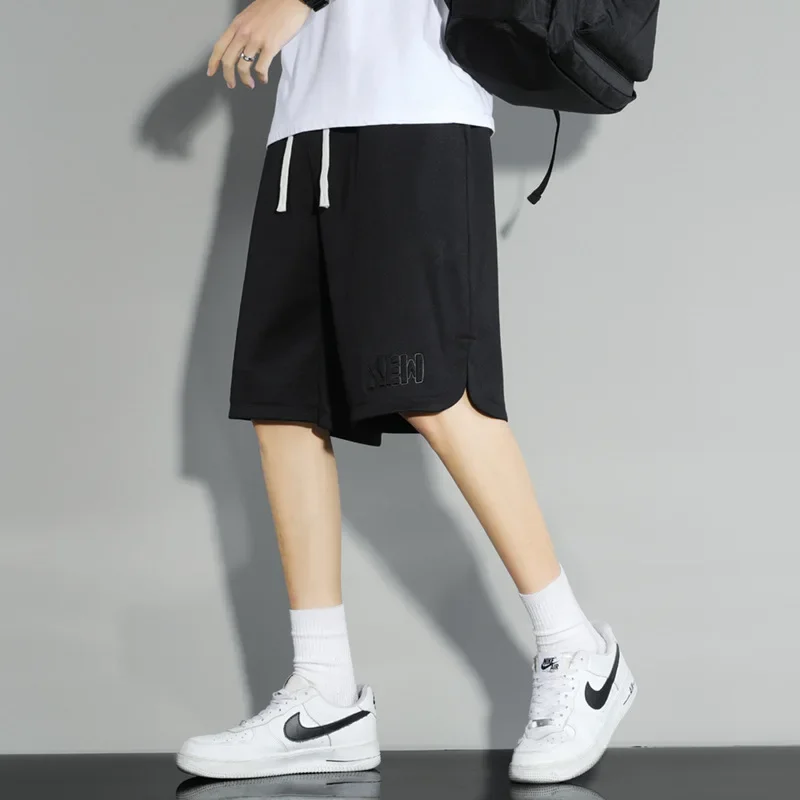 Модные модные мужские повседневные спортивные шорты свободного кроя больших