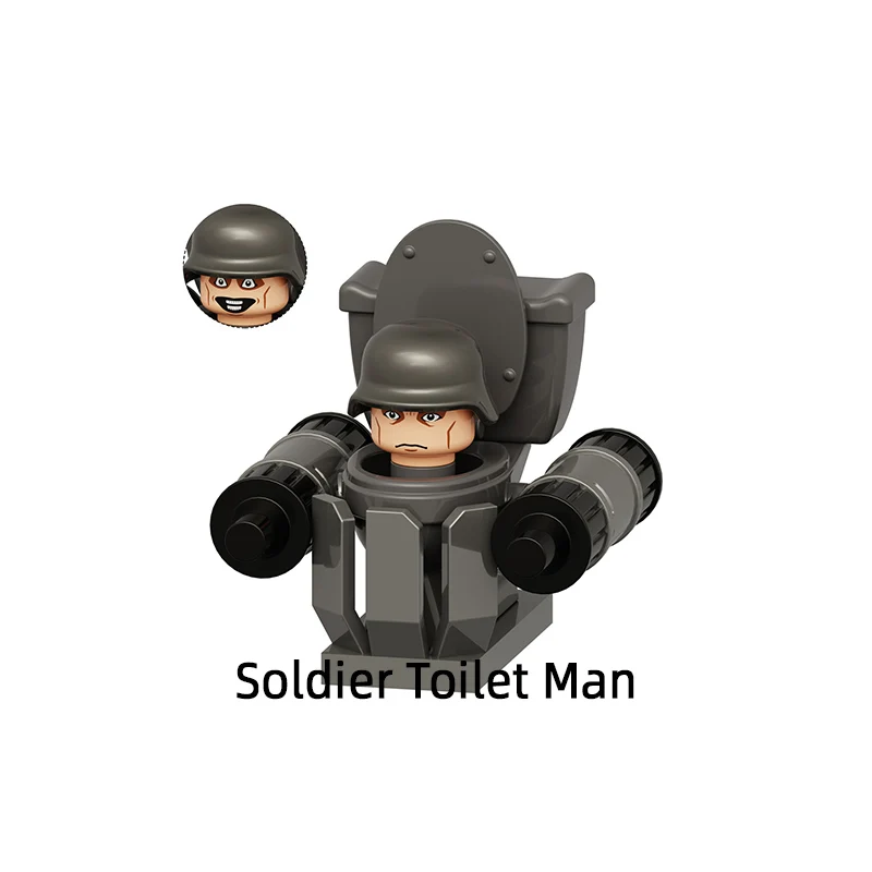 Платок Skibidi TV Man модель туалета блоки MOC набор кирпичей подарки игрушки для детей