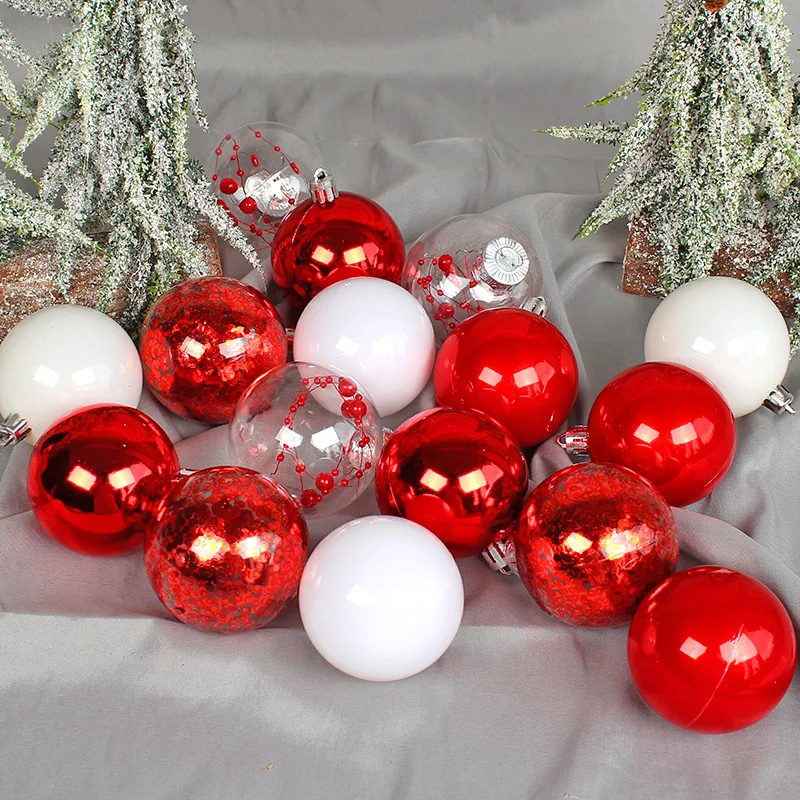 

Christmas Ball Ornaments,16Pcs Christmas Tree Decors Ball Set,Shatterproof Hanging Ball Xmas Holiday Party Shiny Ball Home Decor