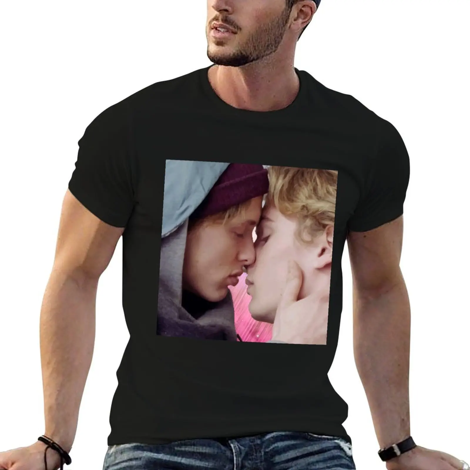 Фан-арт гей-любовь парня 13 пигатин и другие товары футболка с аниме синяя арховая