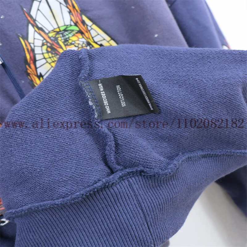 2024fw который решает войну тканевый комплект с капюшоном мужские и женские