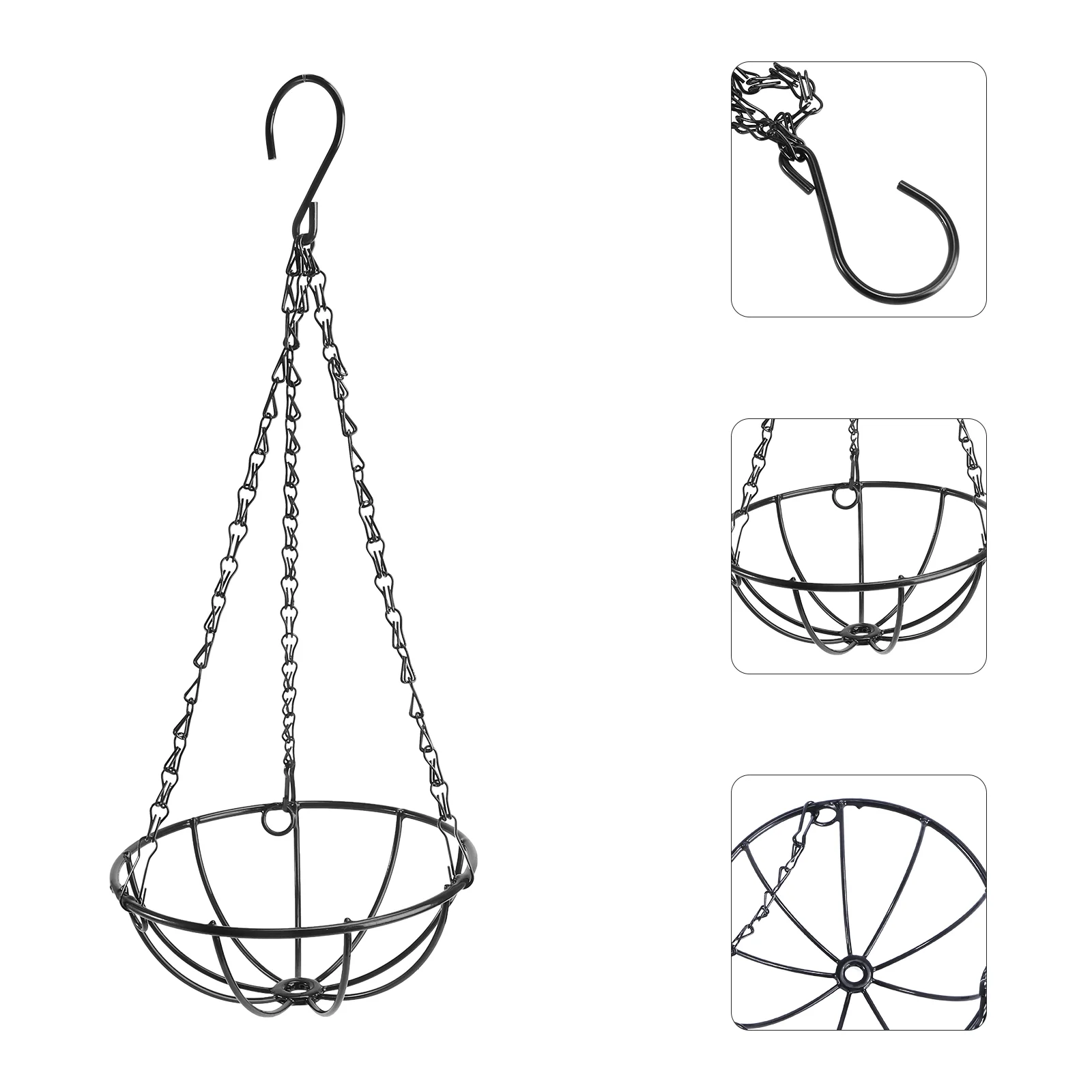 

1 шт. подвесная корзина, держатель для цветочного горшка, железная настенная декоративная стойка для растений