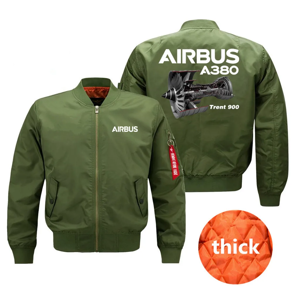2023 Airbus A380 & Trent 900 Engine Top Quality Spring Autumn Winter Mens Jackets Coats Pilot Jacket Man Coats Jackets S-8XL images - 6