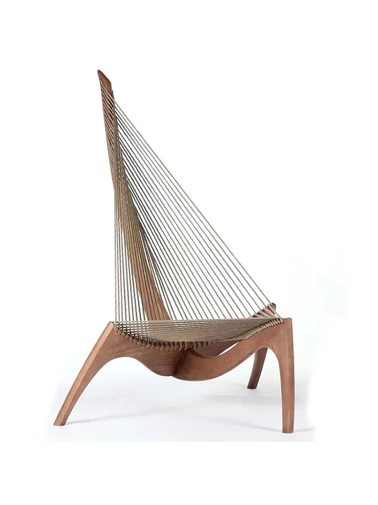 

Стул Harp, дизайнерское креативное кресло для отдыха, кресло для одного человека, кресло для отдыха, винтажное кресло для парусника