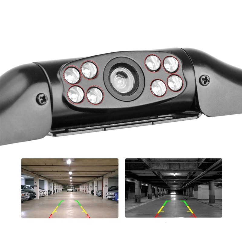 

Новая фабричная камера заднего вида для номерного знака, водонепроницаемая камера заднего вида 170 градусов CCD HD, универсальное ночное видение для автомобилей