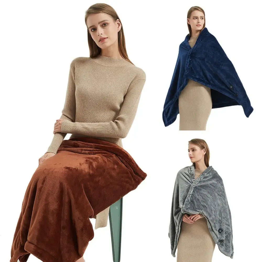 Бытовое носимое USB-одеяло с электрическим подогревом теплая одежда портативная