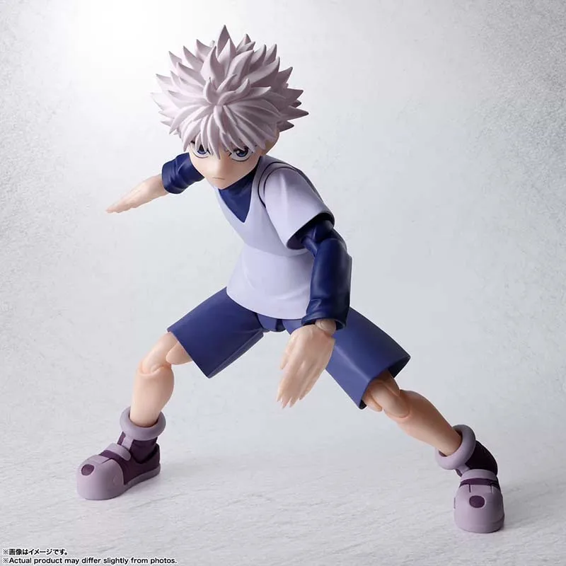 Фото Коллекционная фигурка Bandai 100% Оригинальная модель Hunter X Hunter SHF Killua Gon, готовая модель, игрушка, подарок для мужчин №4
