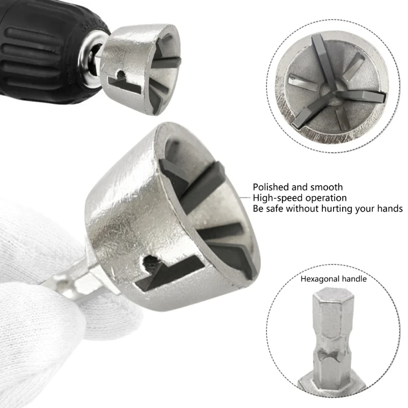 Сверла для снятия заусенцев с шестигранной ручкой инструмент высокой твердостью