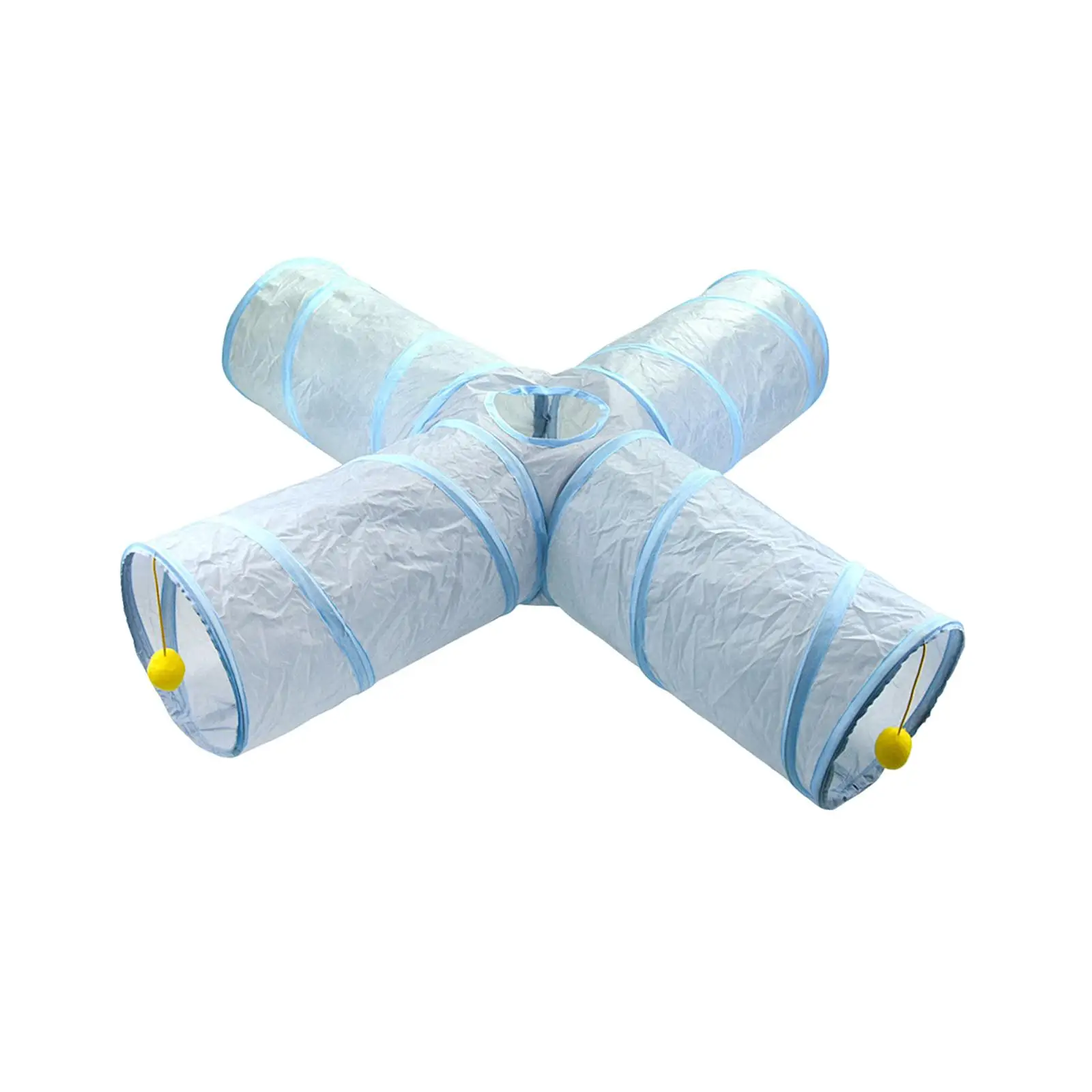 

Foldable Pets Tube Kitten Kitty Tent Hole Toy Collapsible Cat Tunnel Tube Interactive Toys Ball for Training Bunny Rabbit Puppy