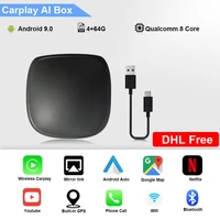 applepie mini wireless carplay ai box 464g android 9 0 car multimedia dongle for audi benz mercedes volvo vw subaru kia mazda