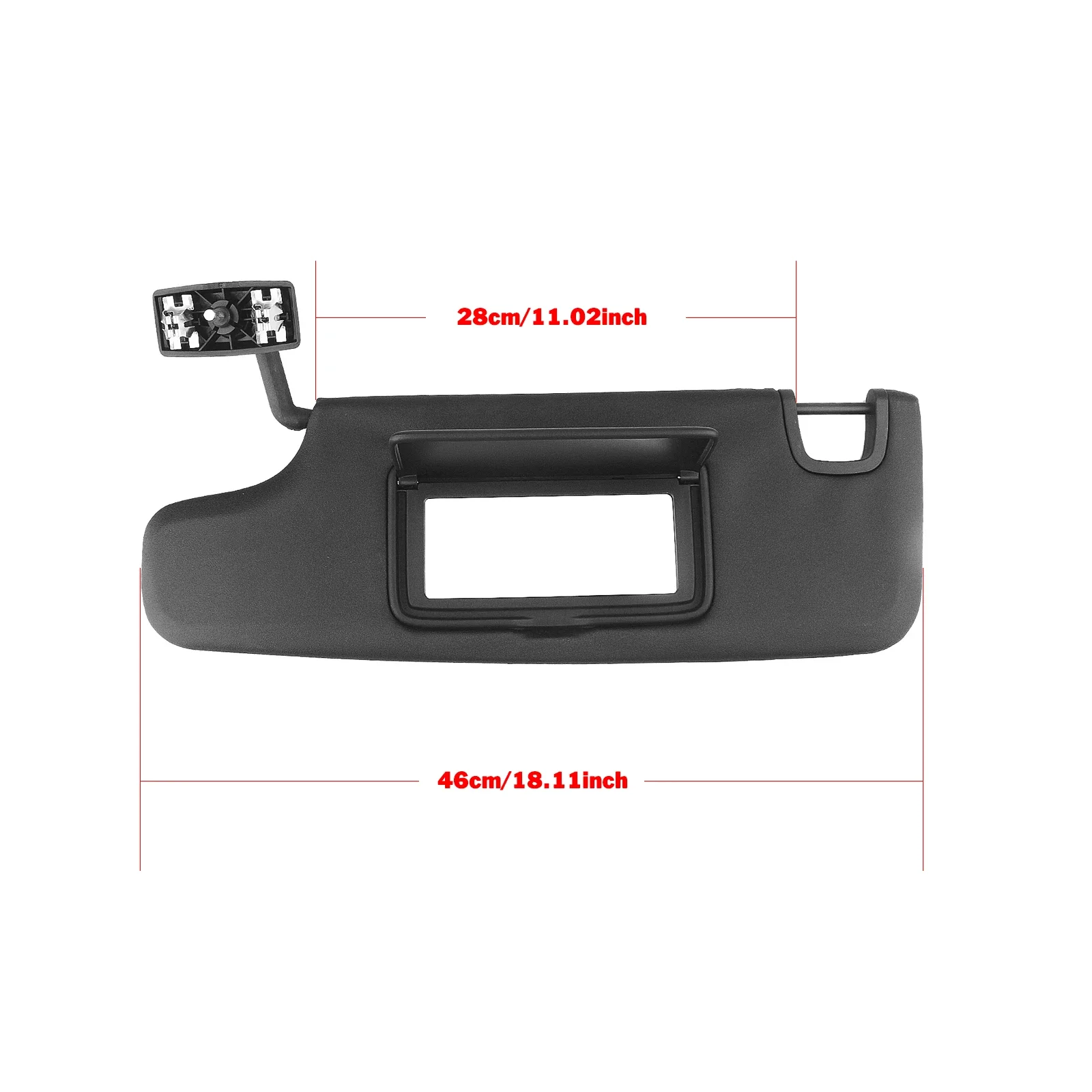 Для Jeep Wrangler JK 2007-2018 левый передний солнцезащитный козырек водителя с зеркалом