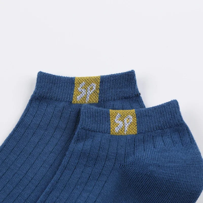 5 Pairs High Quality Men's Sweat Absorbent Casual Low Tube Student Sports Socks Spring Summer Autumn SP Letter Hipster Socks