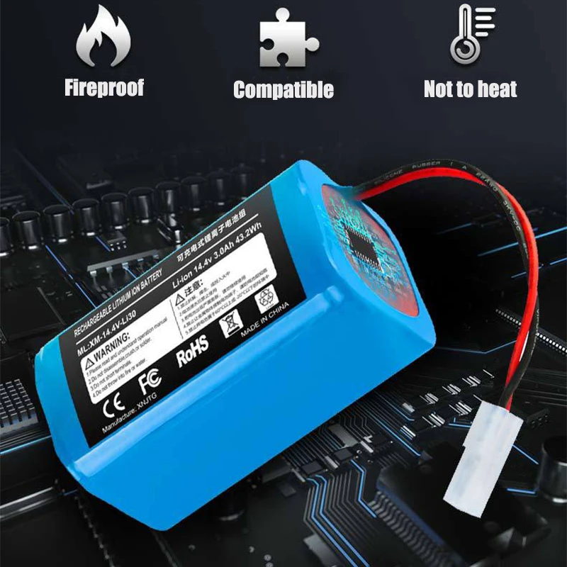 Новый 14 4 В 3000 мАч литий-ионный аккумулятор для робота XIAOMI MIJIA Mi Essential G1 MJSTG1 SKV4136GL R30