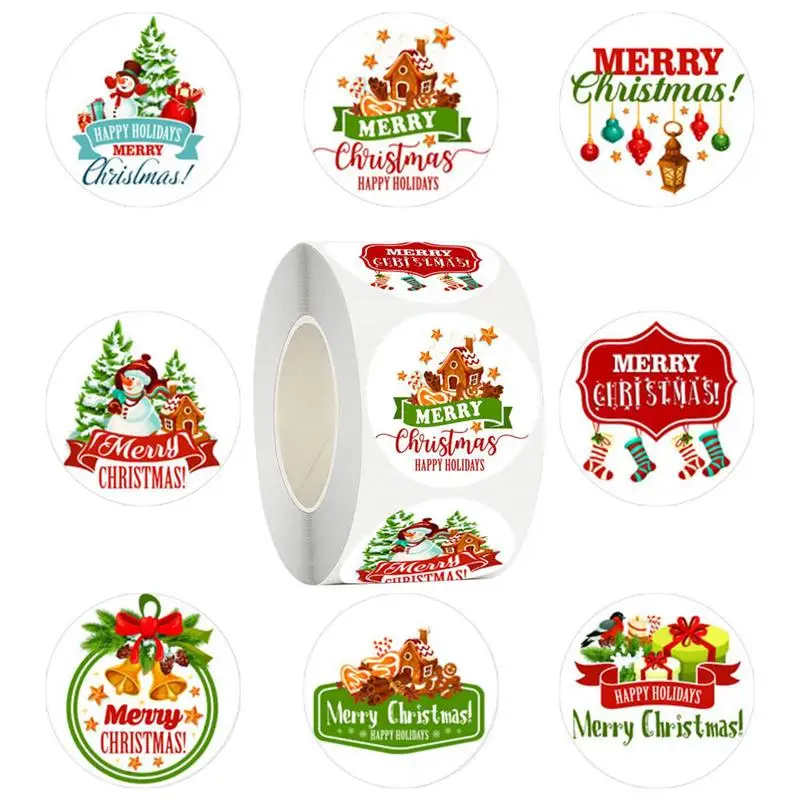 

Christmas Gift Label 500 Sticky Stickers Birthday Present Stickers Christmas Gift Labels Winter Holiday Labels For Greeting