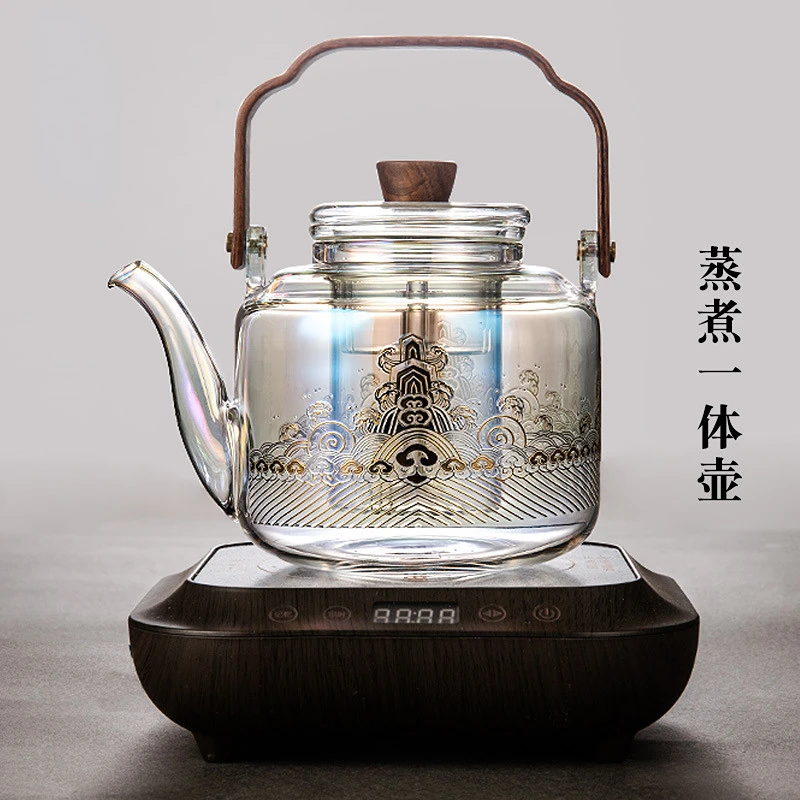 

Набор из китайской керамики, глиняный Электрический чайник Кунг, чайный набор, стеклянный чайник, заварочный чайник, чайник для заваривания