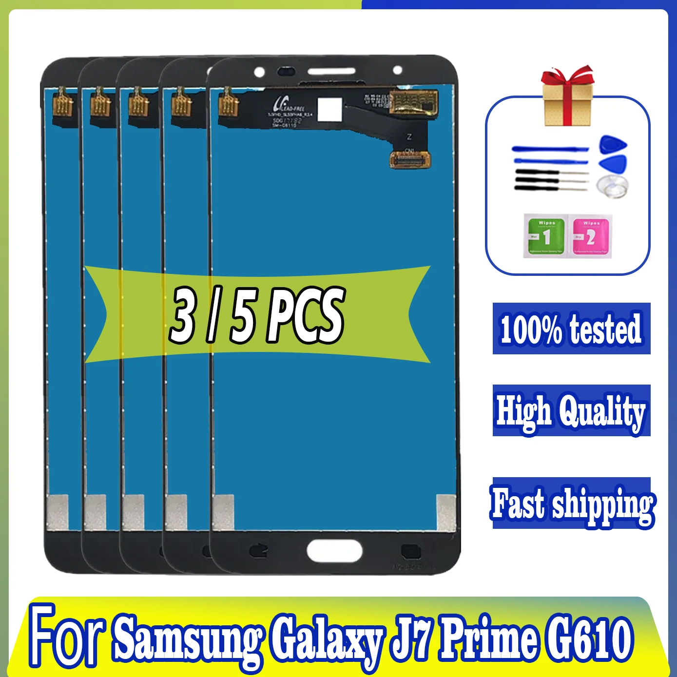 3/5 шт. Оригинальный дисплей для Samsung Galaxy J7 Prime G610F G610S, сенсорный экран для J7 Prime G610F J7P G610K G610L, дигитайзер, запчасти