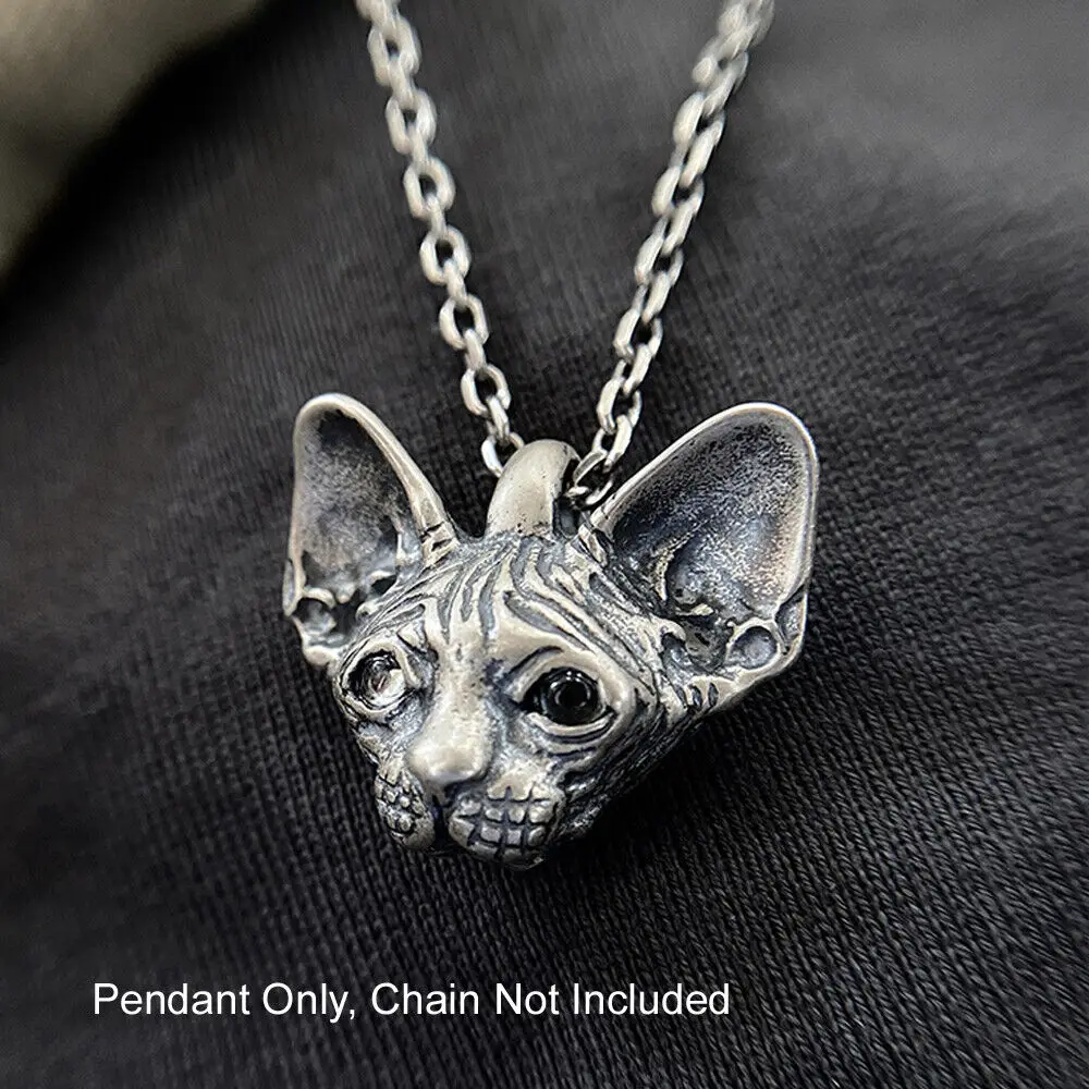 

925 пробы Silver Sphynx Очаровательная подвеска котенок A2850