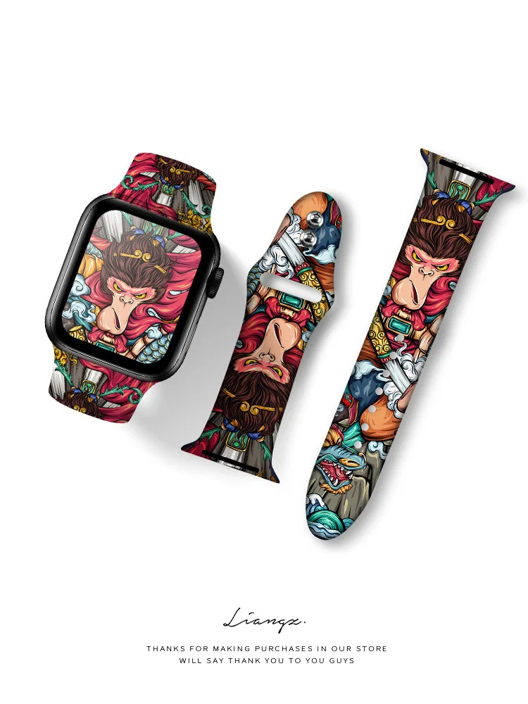 

Disney Mickey Minnie Silicone Strap For Apple Watch Band 41mm 45mm 44mm 42mm 40mm 38mm New Bracelet For iWatch SE 7 6 5 4 3 2 1