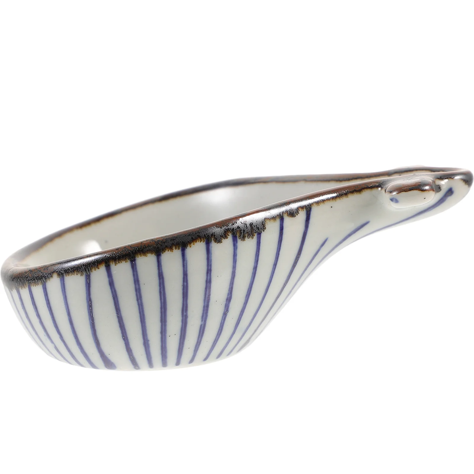 

Ceramic Snack Dish Decorative Appetizer Serving Plate Tabletop Sauce Dipping Tray for Home Restaurant